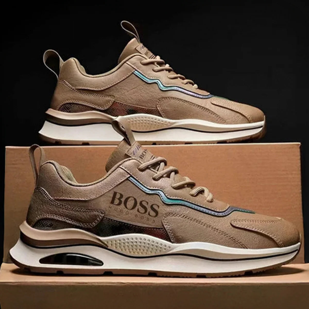 H. Βօѕѕ Essential Men's Premium Sneakers + Free Essential Class Boss Watch
